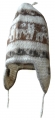 Andine Mütze in natürlichen Farben - Lama und Alpakawolle